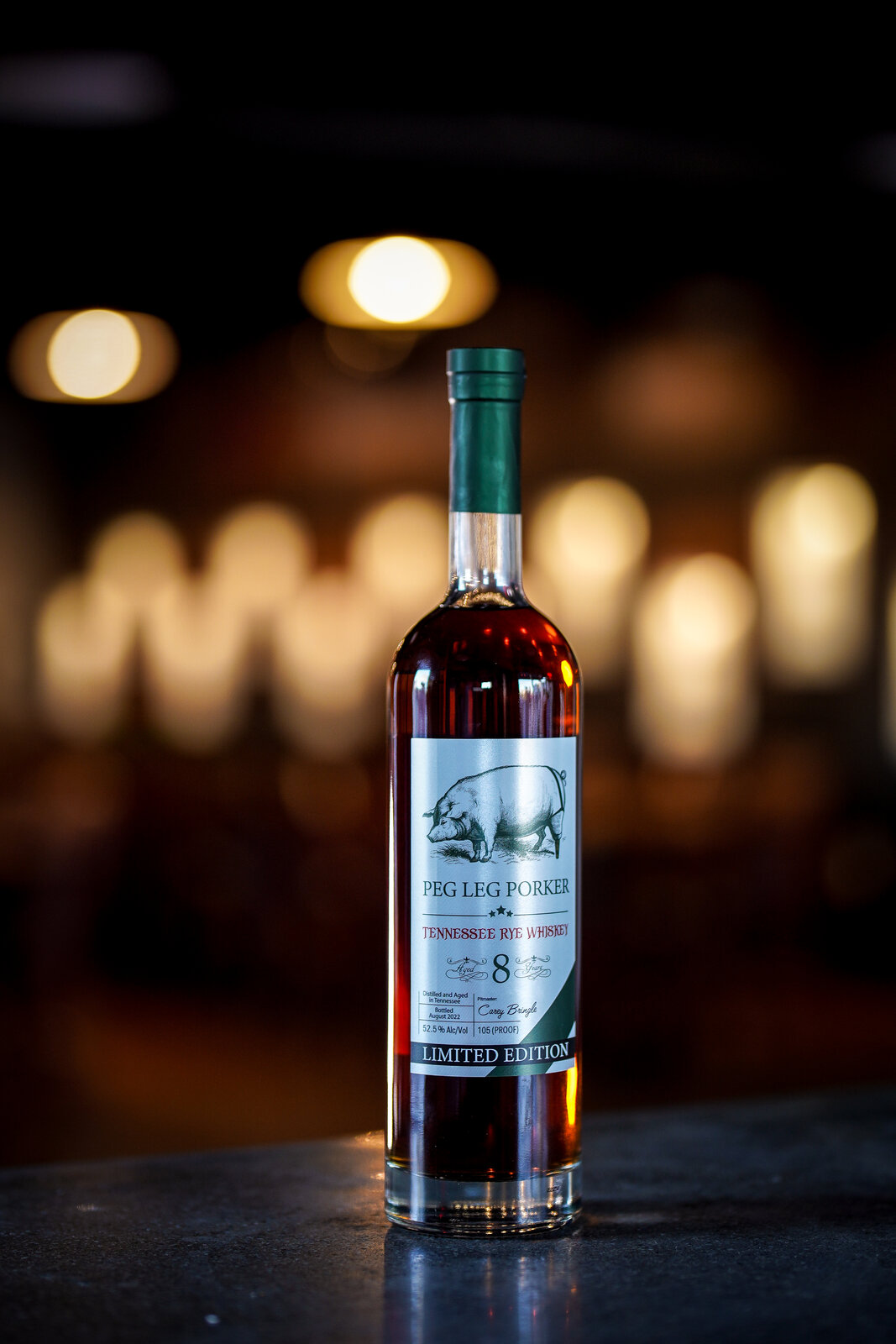Peg Leg Porker Tennessee Rye Whiskey, 8 Years, 105 proof, cask strength